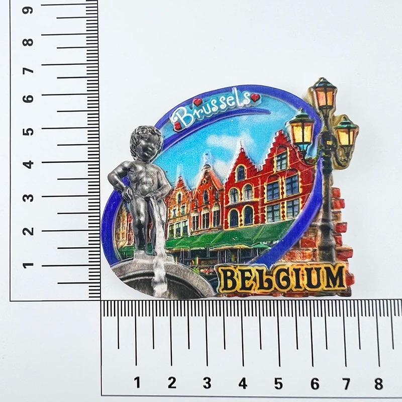 Belgium Fridge Stickers Brussels Tourist Souvenirs Travel Fridge Magnets Home Decor Wedding Gifts Photo Wall Magnetic Stickers