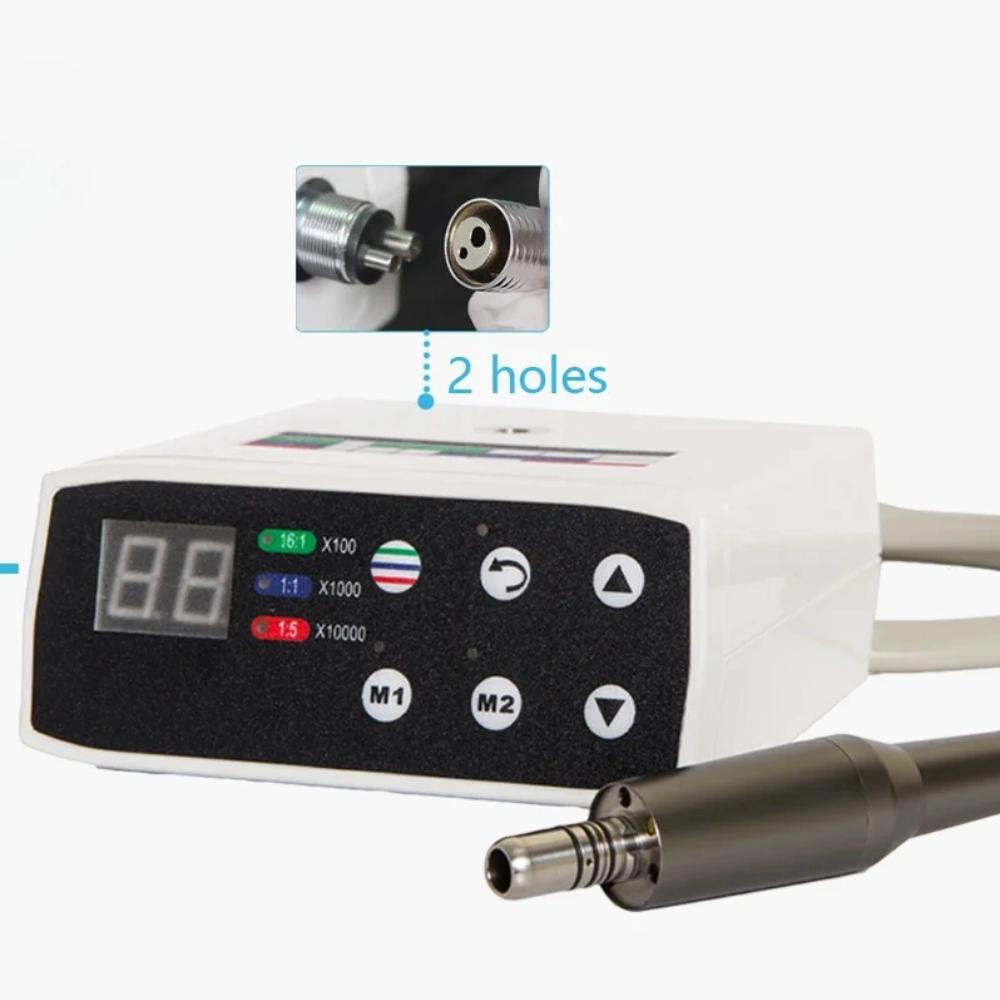 

Стоматологический бесщеточный электрический светодиодный микромотор с 1:5 волоконно-оптических красных колец с противоположным углом, пригодных для инструмента микромоторного оборудования стоматолога 2 hole motor белый