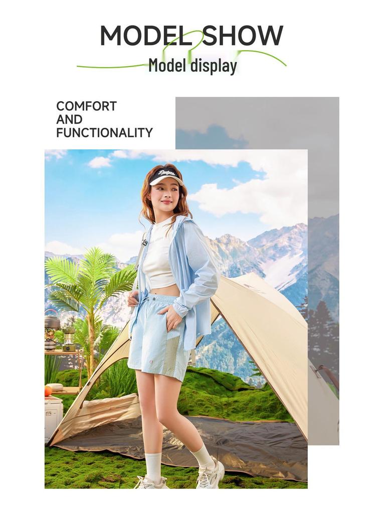 Lightweight Unisex Ice Silk Sun Protection Hooded Jacket - Breathable, Comfortable for Outdoor Wear