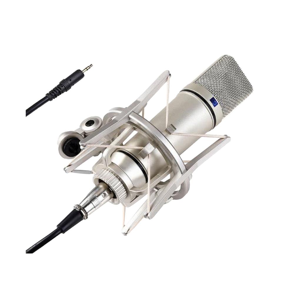 Condenser Microphone 48V Professional Large Diaphragm for Singing Live Streaming