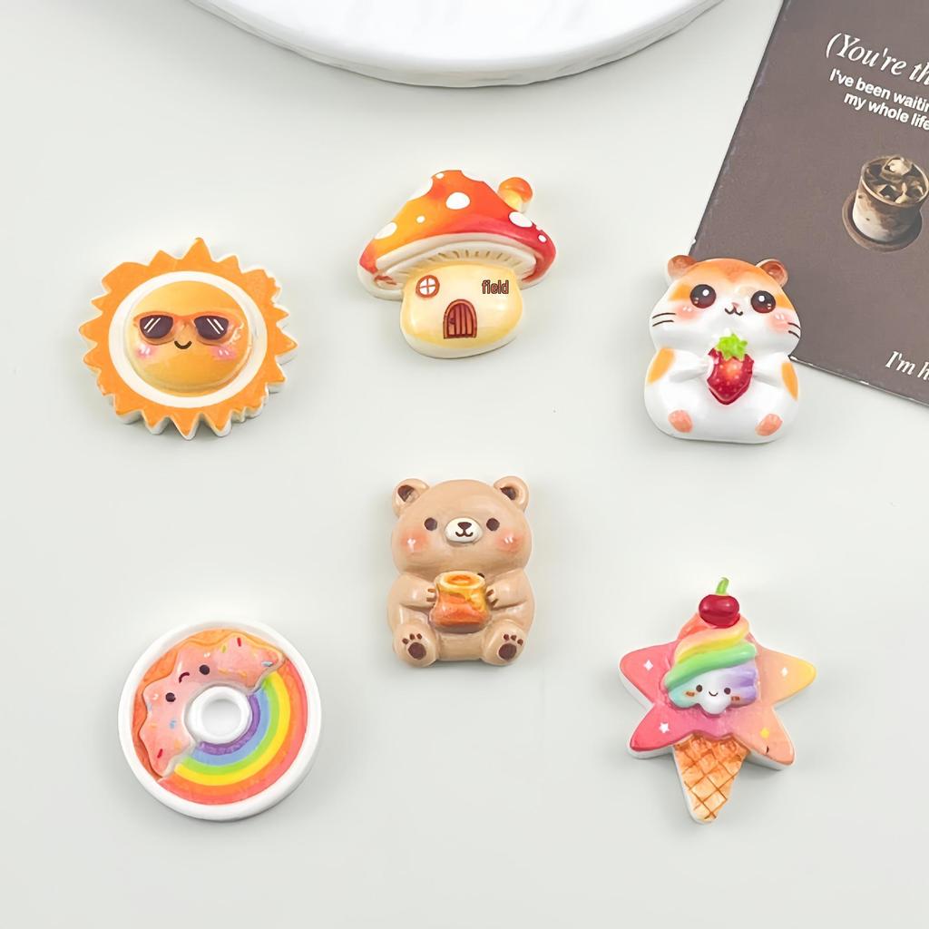 Five-Pointed Star Resin Ice Cream Sun Hair Clip & Phone Case Accessory