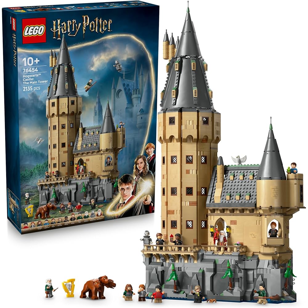 

LEGO Harry Potter Hogwarts Castle Main Tower Building Set 76454 for Kids Ages 10 and Up