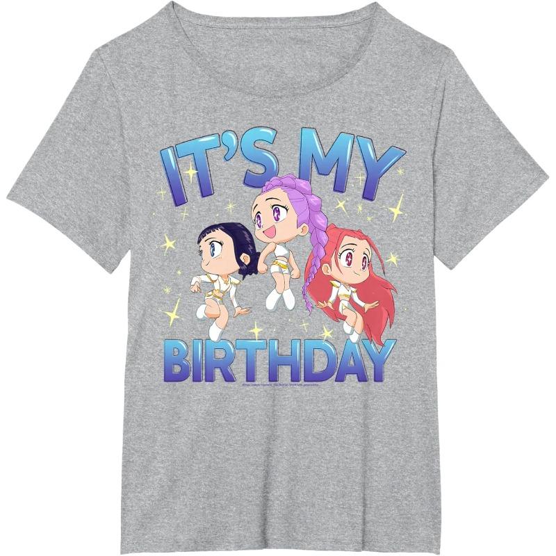 Kpop Dämonenjäger Geburtstag Chibi Gruppe T-Shirt | Trendige Fanbekleidung für Erwachsene