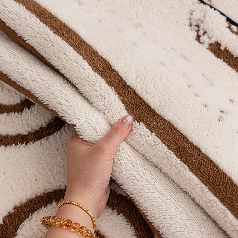 Autumn and Winter New Plush Sofa Cushion Anti Slip Comfortable Skin Friendly Cushion Simple Modern Living Room Sofa Cover Cloth