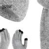 Stilvolles tägliches Strickmützen-Set für Schal, Handschuhe, Wintermütze, Damen, Warme Touch-Ausrüstung