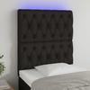 VidaXL LED Headboard Bedroom Furniture Single Bed Accessory Headboard Interior Black 3122736