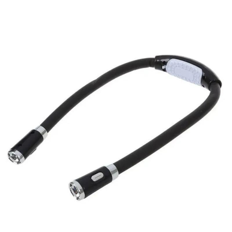 Book Light Led Neck Hug Reading Lamp Flexible Handsfree Novelty Led Night Light Flashlight Indoor Outdoor Camping Light