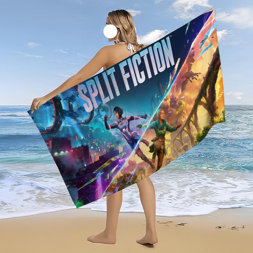 Towel Beach Split Bath Fiction Quick-Drying Lightweight Portable Sauna Camping Swim Pool Game Travel