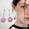 1 Pair Minimalist Punk Hip Hop Geometric Pearls Flower Earrings Hyperbole Cool Earrings for Women Aesthetic Ear Jewelry