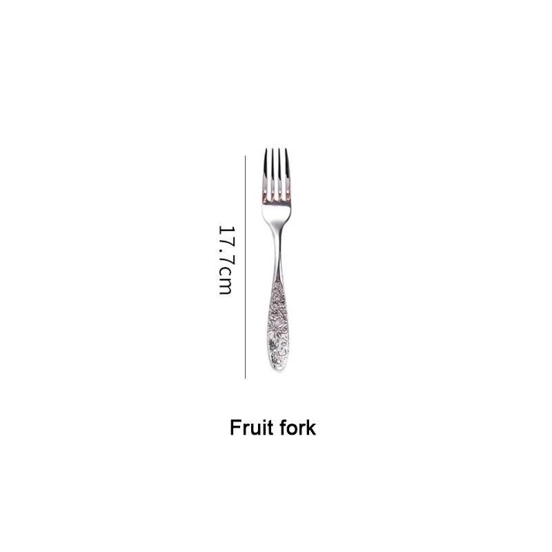 1/3-teiliges Goldbesteckset aus Edelstahl im Vintage-Stil, westliches Geschirr, Luxusgeschirr, Gravur, Gabeln, Messer, Löffel, Silberware