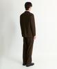 NONBLANK Single-Pleat Wide Fit Jersey Slacks_Dark Brown