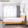 Stainless Steel Mosquito Net Stand with Fan Crossbar for Large Beds