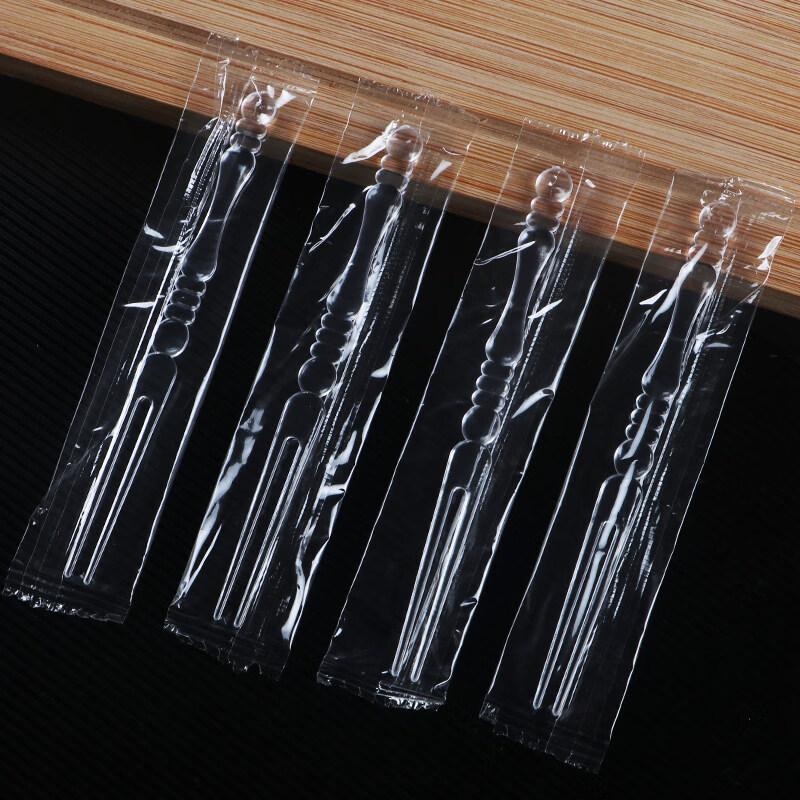 ZISIZ Disposable Individually Wrapped Fruit Forks