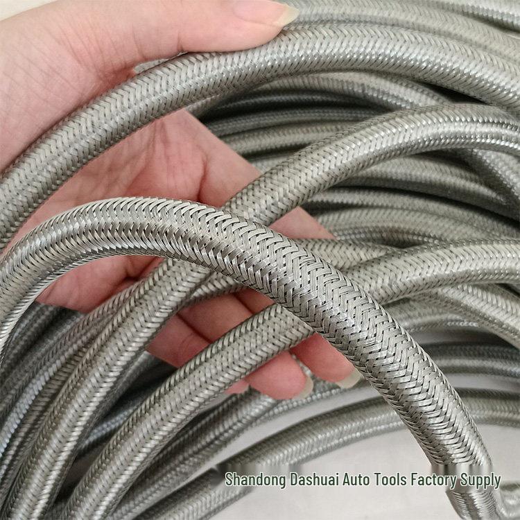 Universelles Edelstahl-Netz-Ölrücklaufrohr für Diesel-Einspritzdüse, Vierzylinder-Motor