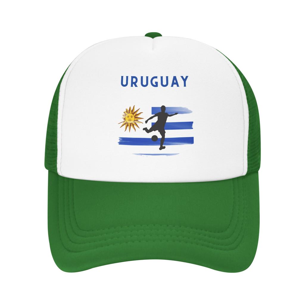 Uruguay National Soccer Flag Design Summer Mesh Baseball Caps Women Men  High-end Female Beach Dad Hat Trucker Cap