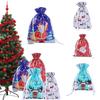 Säcke Weihnachten Groß Wiederverwendbar Kordelzug Umhüllung Geschenk Geschenk Party Weihnachten Taschen