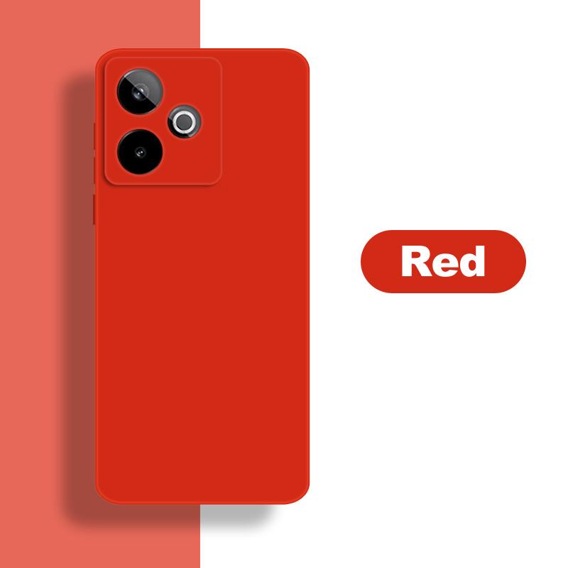 

Для чехла Realme GT7 Чехол Realme GT 7 7T Мягкий жидкий силикон Прочный бампер Защитный чехол для телефона Realme GT 7T GT7 Funda Realme GT 7 красный