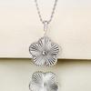 Classic 45cm 60cm Stainless Steel Laser Sweater Chain Necklace Luxury Women Party Jewelry Clover Pendant Trendy