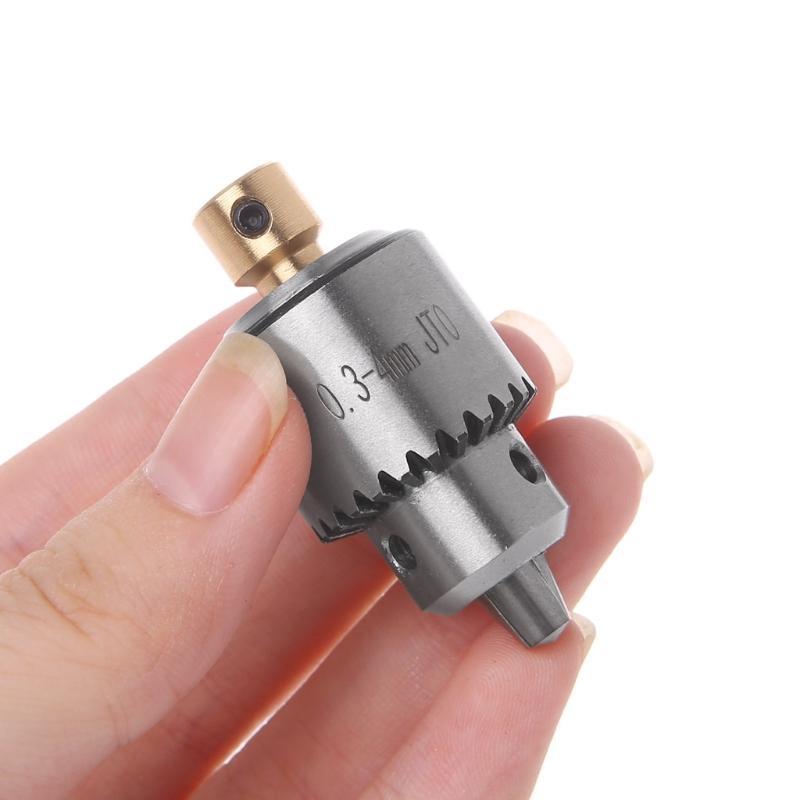 4x Micro Motor Drill Chuck Clamp 0.3-4mm With for Key 3.17mm Shaft Connecting Ro