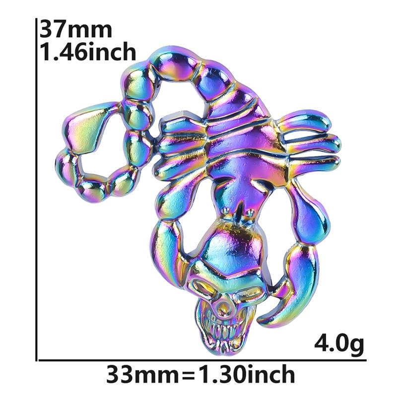 5X Rainbow Viking Animal Crow Raven Head Birds Skull Pendant Charms for Unisex Handmade Craft Necklace Jewelry