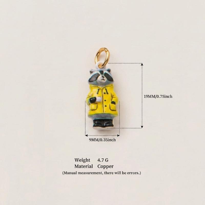 Pingente Charme Figura Animal Rococo de Cobre Banhado a Ouro Charms Fofos Retrô Para Mulheres Acessórios de Pulseira Colar Artesanato DIY