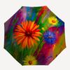 1pc Floral Garden Automatic Folding Umbrella - 8-Rib Compact Travel Umbrella Durable & Portable for Outdoor Use, Perfect Gift for Birthdays067
