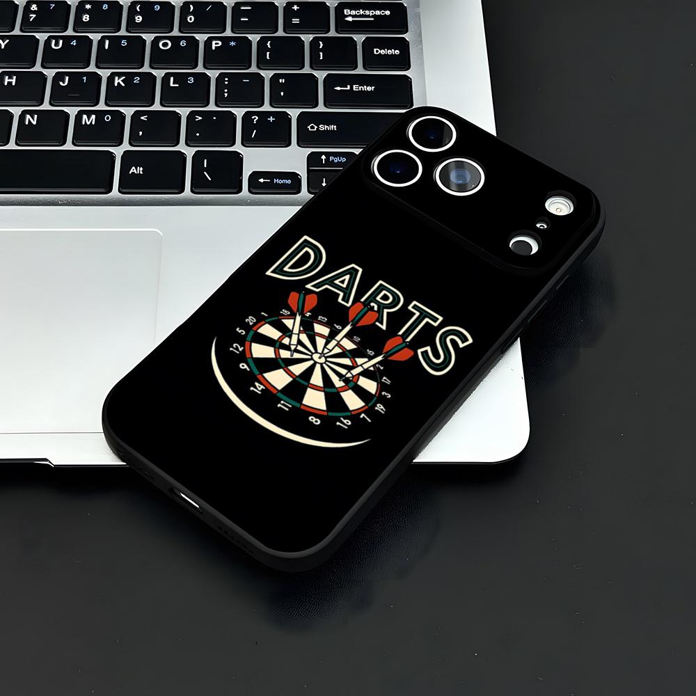 Playroom Dart Printed Phone Case For IPhone 17 Air 16 E Pro Max 15 14 13 Mini 12 Pro 11 Max Plus Black Soft Shell