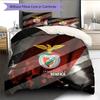 Sport Lisboa E Benfica2 Pattern Bedding Quilt Set  Home Decoration  Gift (1 * Duvet Cover + 2 * Pillowcase  Without Core)