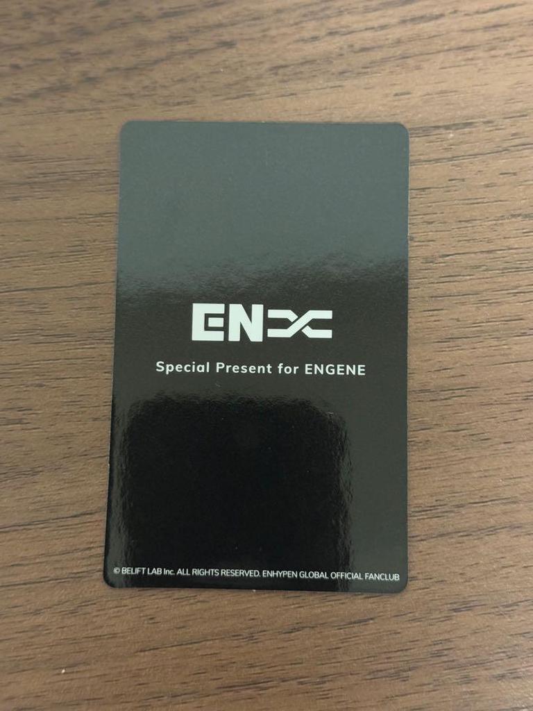 [USED] ENHYPEN Jungwon FC Survey Trading Card