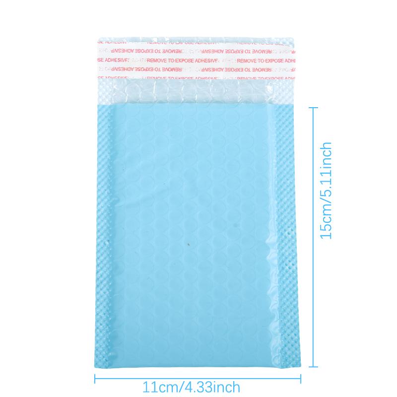 10Pcs 15X11Cm Light Blue Bubble Mailers Self-Seal Shipping Padded Envelops Bags