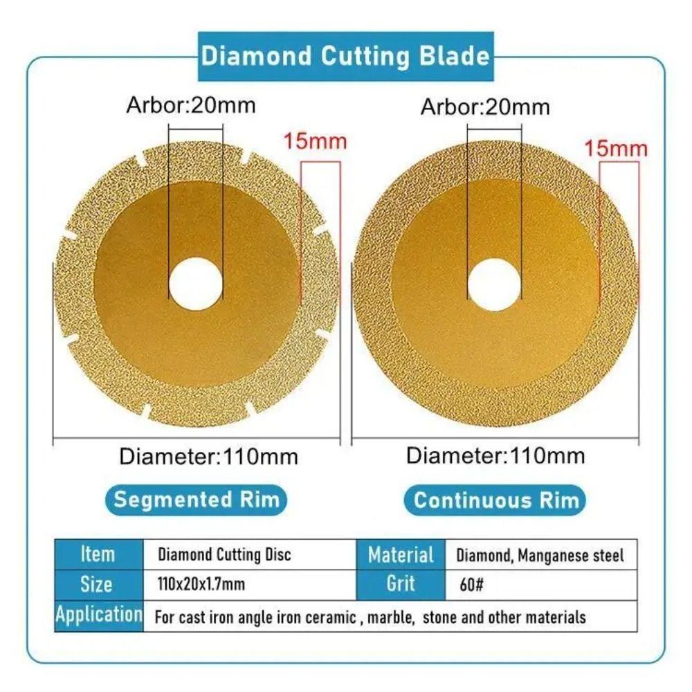 Diamond Sand Angle Grinder Saw Blade Silver/Gold Diamond Grinding Blade  Stone Processing