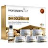 Kit Facial Profesional cu Plante și Aur de 24K, Strălucire și Albire de Lux (Set de 6) 600 de grame