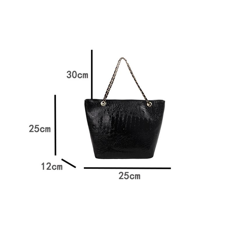 Marke Mode Lässig Damen Schultertaschen Krokodilmuster Handtasche PU Leder Damen Große Tragetasche für Damen Reise CLE