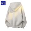 Herren Premium Amerikanischer Stil Übergroßer Strick-Hoodie-Cardigan