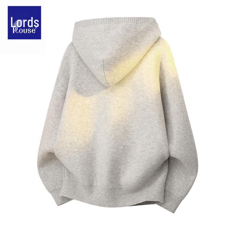 Herren Premium Amerikanischer Stil Übergroßer Strick-Hoodie-Cardigan