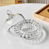 Transparent Glass Bowl with Lid Dessert Dim Sum Bowl Fruit Yogurt Bowl Soup Bowls Serving Bowls Molecular Cuisine Tableware