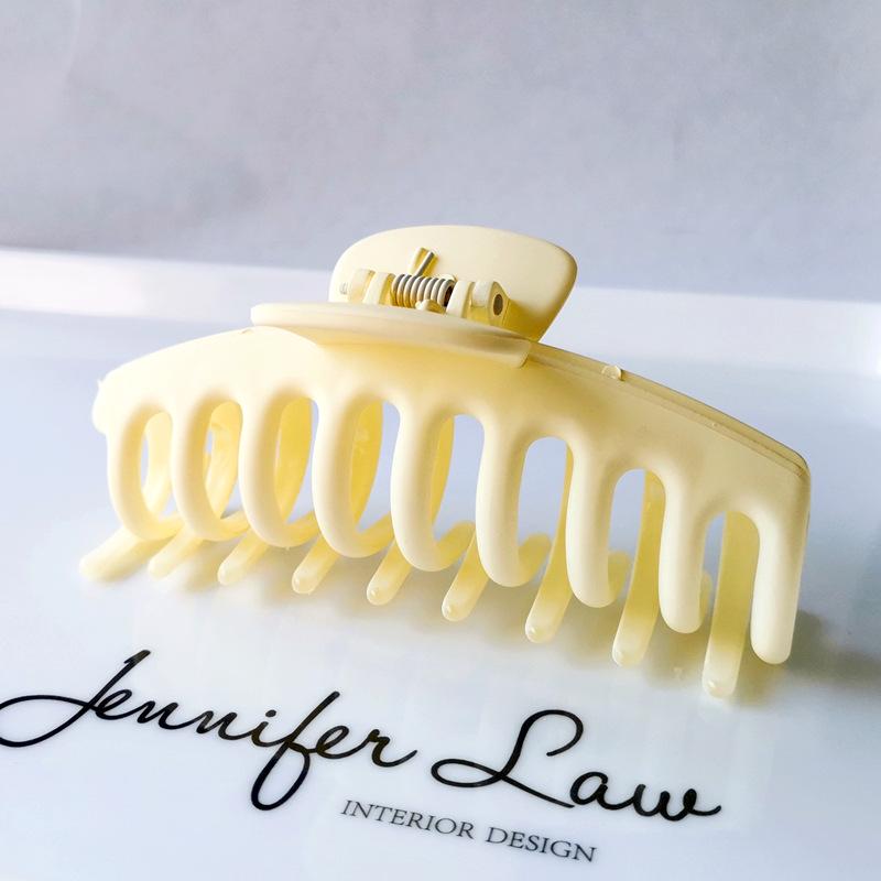 European & American Style Geometric Hair Claw Clip - Large Dragon Bone Design