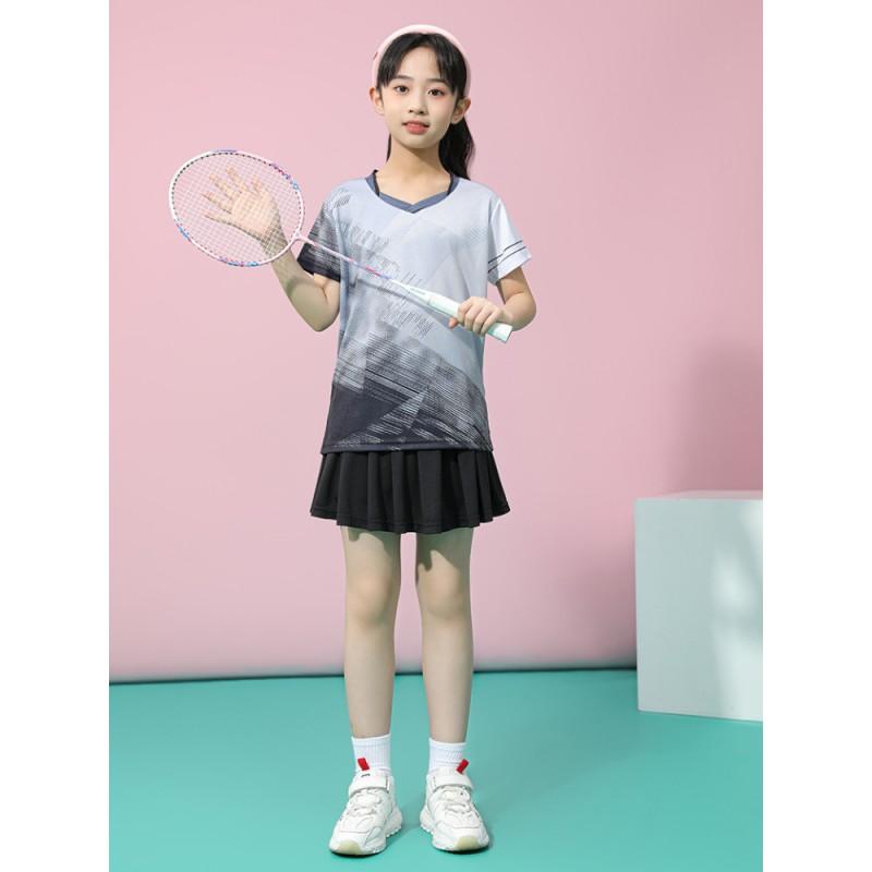 Kids Quick-Dry Badminton Table Tennis Sport Set Boys Girls Athletic Training Outfit Lightweight