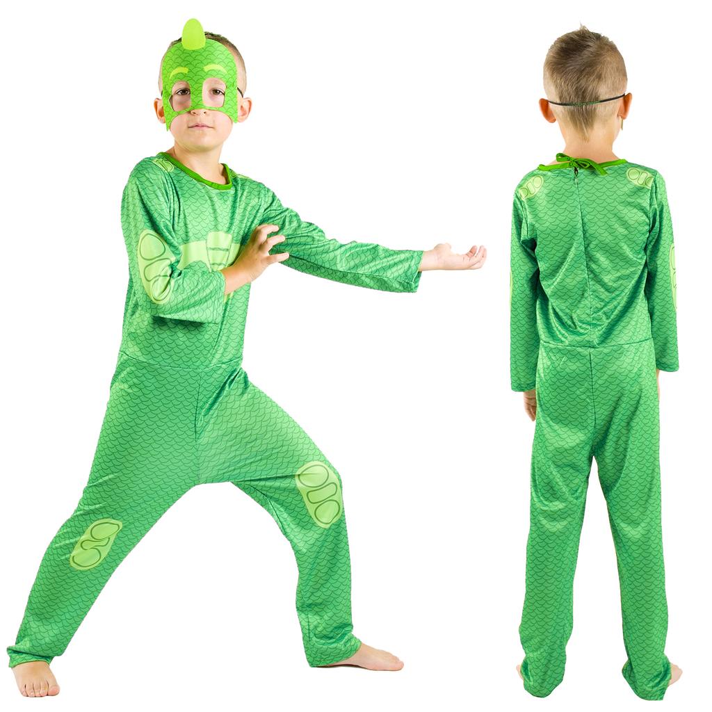 PJ Masks Costume for Carnival, Gekko Disguise, Costume Party 12