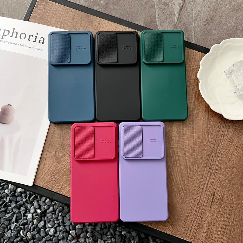 Sliding Window Lens Protection Phone Case for Samsung S26 S25U S24 S23 S22 A56