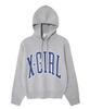 College Logo Knit Hoodie X-girl