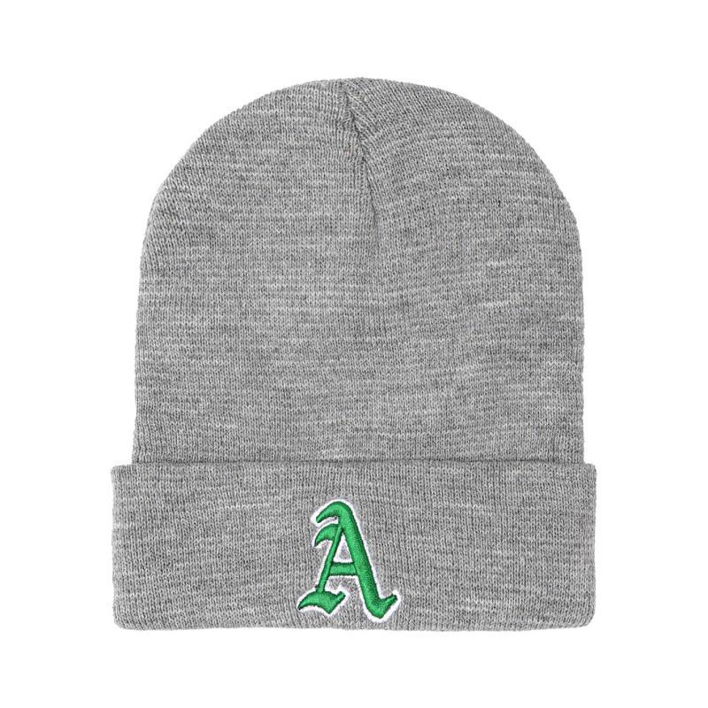 Knit Hat with Heart-Shaped K Letter Embroidery - European & American Style Warm Acrylic Pullover