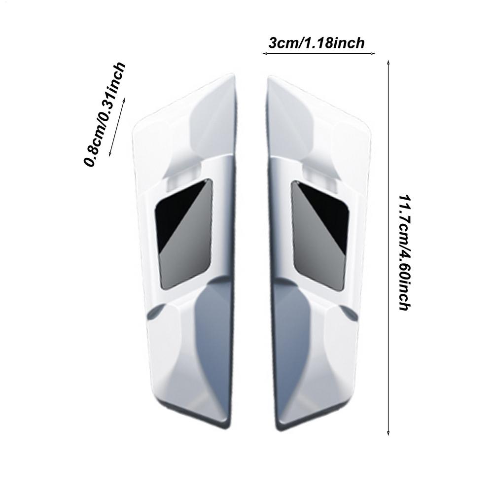 

2pcs Car Door Edge Guards Rubber Bumper Anti-Collision Strip Anti-Static Protector Strip Corner Adhesive Car Accessories білий