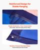 Welding Screen with Frame, 1.74 X 2.34m Welding Curtain Screen, Flame-Resistant Vinyl Protection Screens with Lockable Swivel Wheels & 6-Level UV