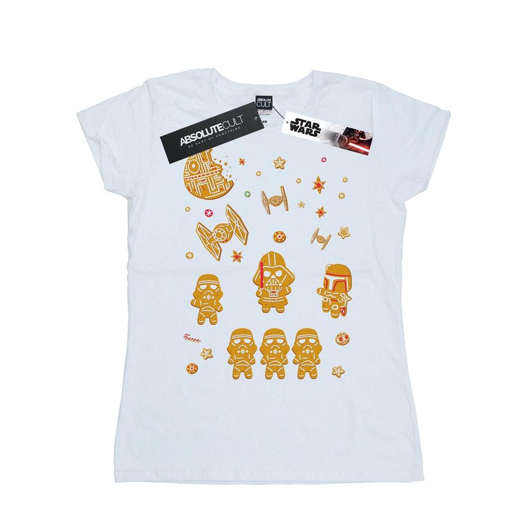 Star Wars Womens/Ladies Gingerbread Empire Cotton T-Shirt