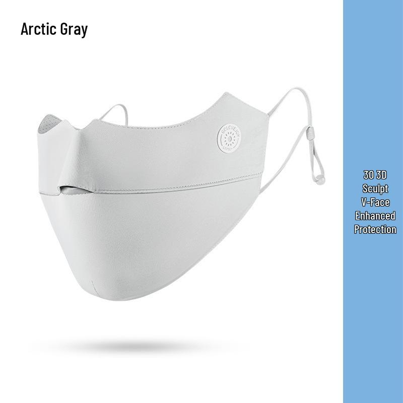 Ice Silk Anti-UV Face Mask with Eye Corner Protection & Moisturizing Hyaluronic Acid