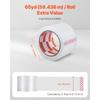 SucceBuy 6/24 Rolls 7.6CM 70M High Viscosity Clear Adhesive Tape Transparent Packaging Tape for Office Wrapping Express Packing