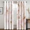 3D Blue Gold Dali Texture Curtains European Luxury Home Decor Shading Curtains 2 Panels Living Room Bedroom Window Curtains