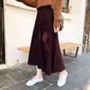 Women's Knitted High Waist Skirt Dress Autumn Winter Ladies Elegant Party Midi Skirt A Line Thicken Warm Skirts Female