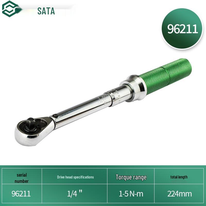 SATA 1/4-inch Professional Adjustable Torque Wrench